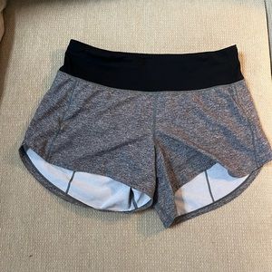 Lululemon 4 inch speed up shorts
